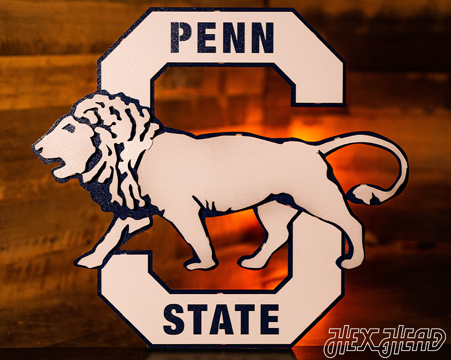 Penn State Nittany Lions VAULT "1950 S"  3D Vintage Metal Wall Art