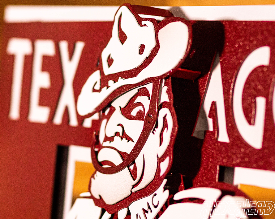 Texas A&M Aggies Vault "Ole Sarge" 3D Vintage Metal Wall Art