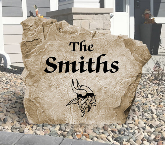 Minnesota Vikings Design-A-Stone Landscape Art Family Name