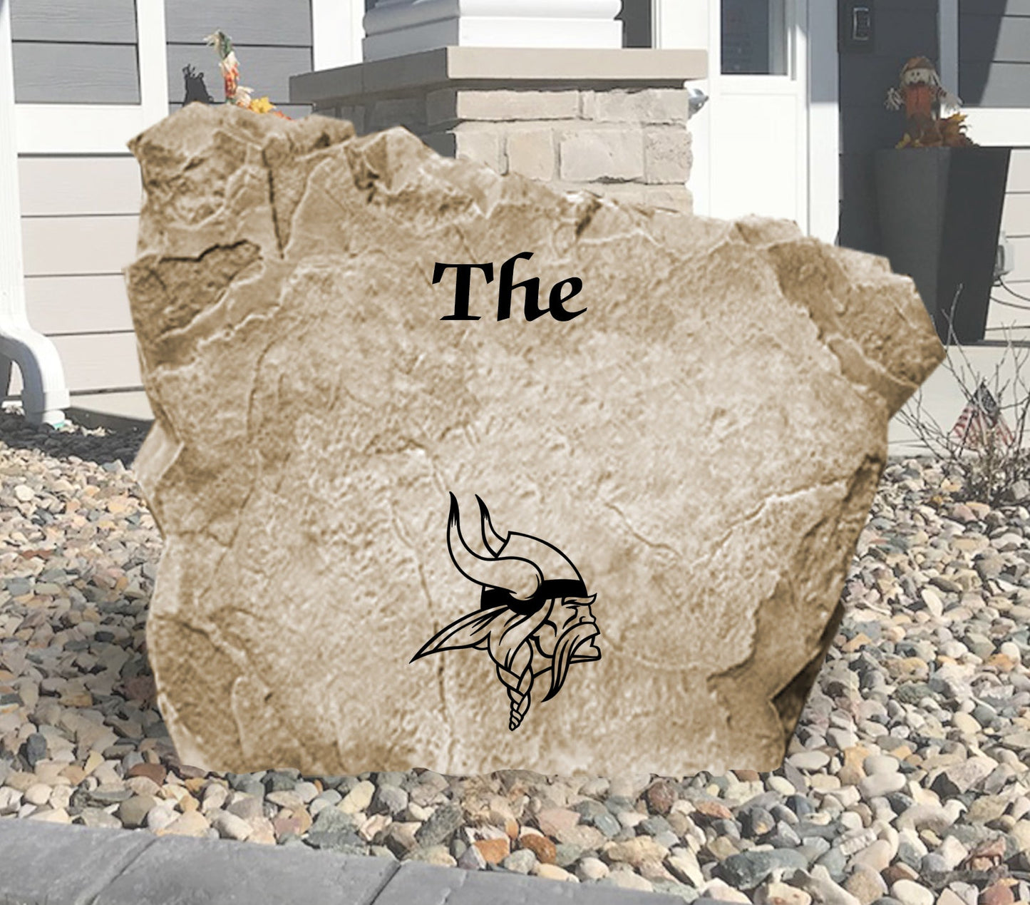 Minnesota Vikings Design-A-Stone Landscape Art Family Name