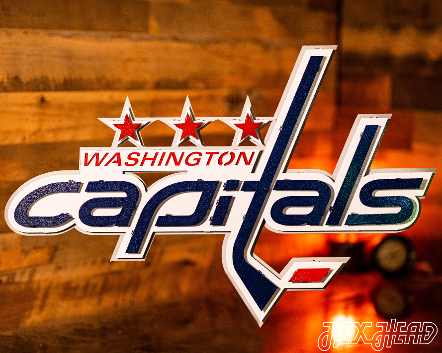 Washington Capitals 3D Vintage Metal Wall Art