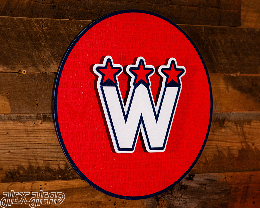 Washington Capitals CRAFT SERIES 3D Embossed Metal Wall Art