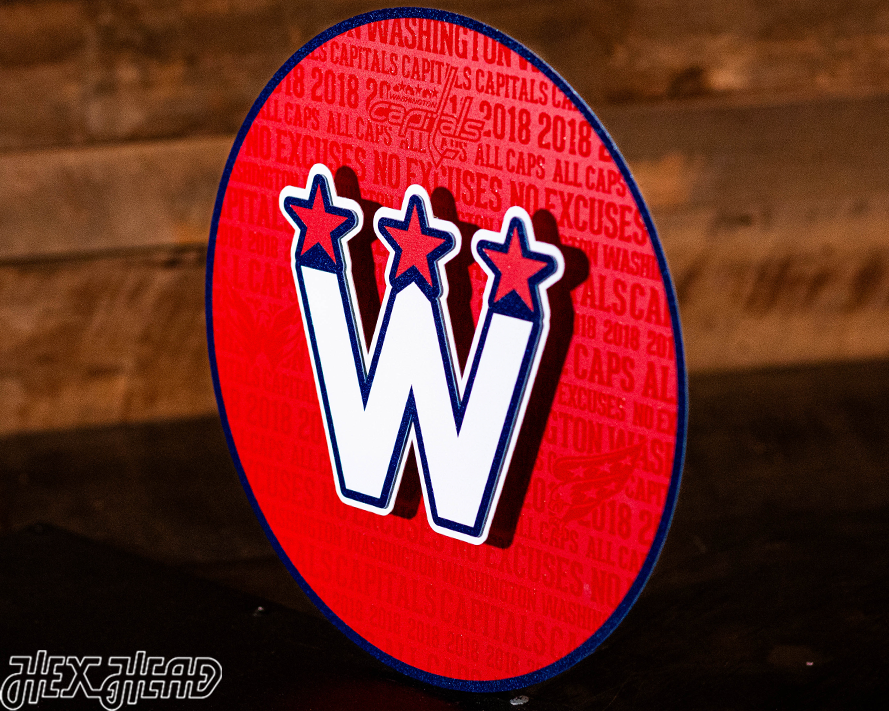 Washington Capitals CRAFT SERIES 3D Embossed Metal Wall Art