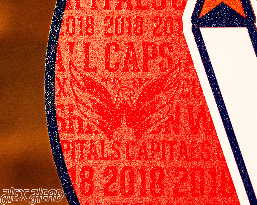 Washington Capitals CRAFT SERIES 3D Embossed Metal Wall Art