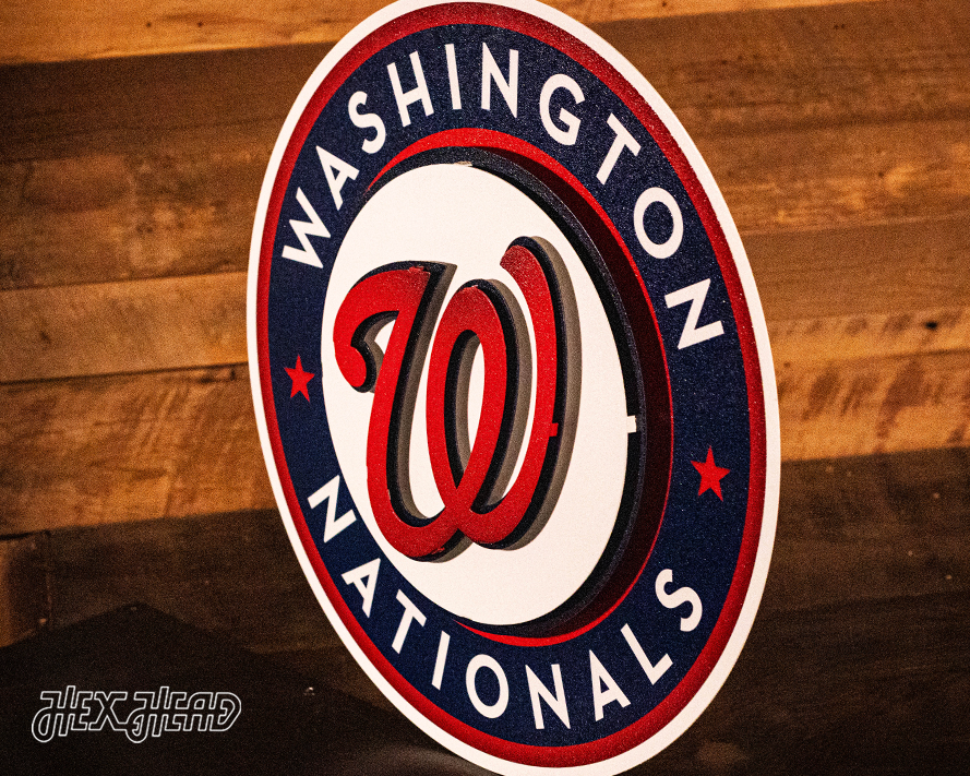 Washington Nationals Crest 3D Metal Wall Art