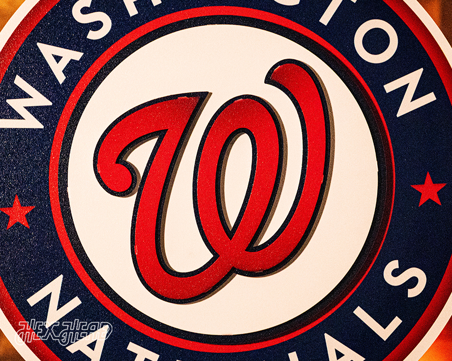 Washington Nationals Crest 3D Metal Wall Art