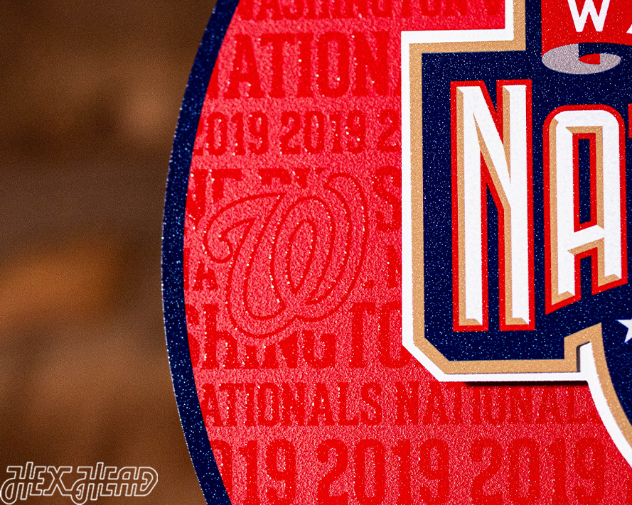 Washington Nationals CRAFT SERIES 3D Embossed Metal Wall Art