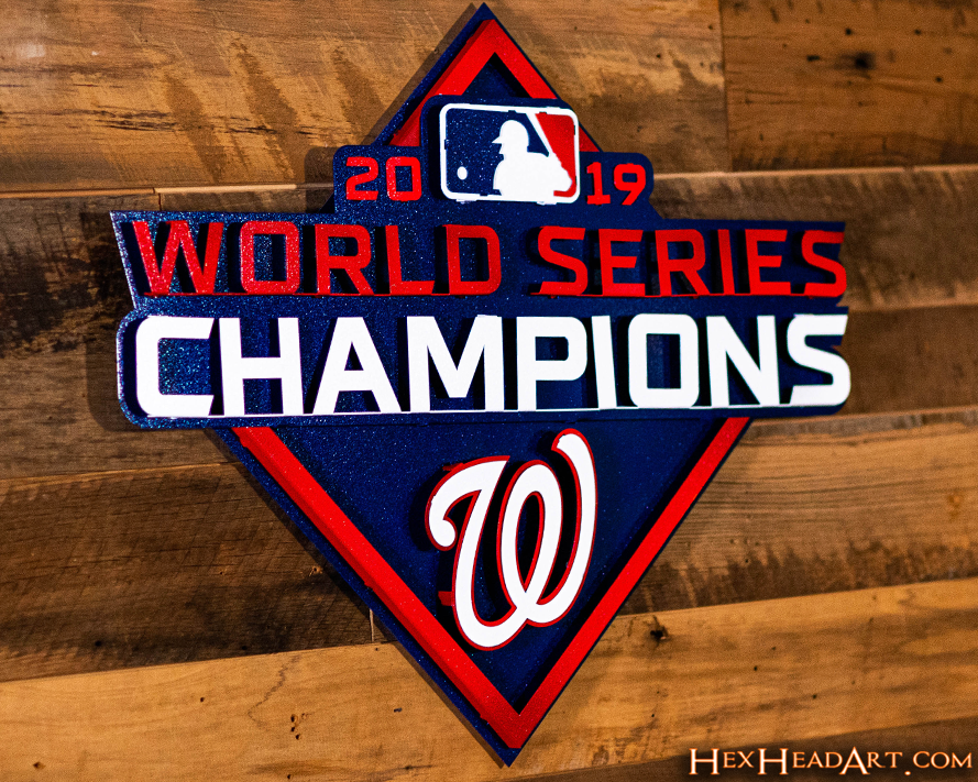 Washington Nationals World Series Champs 2019 3D Metal Wall Art