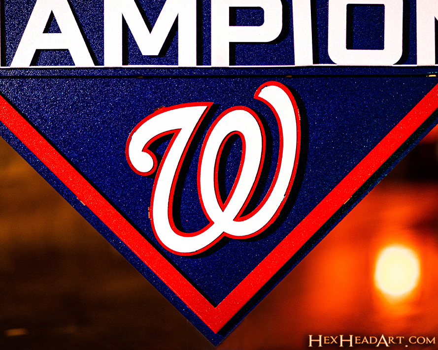 Washington Nationals World Series Champs 2019 3D Metal Wall Art