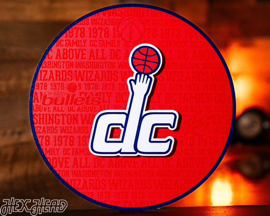 Washington Wizards CRAFT SERIES 3D Embossed Metal Wall Art