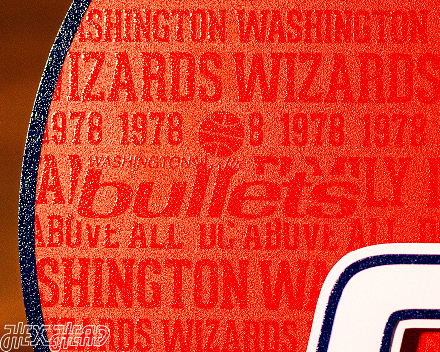 Washington Wizards CRAFT SERIES 3D Embossed Metal Wall Art