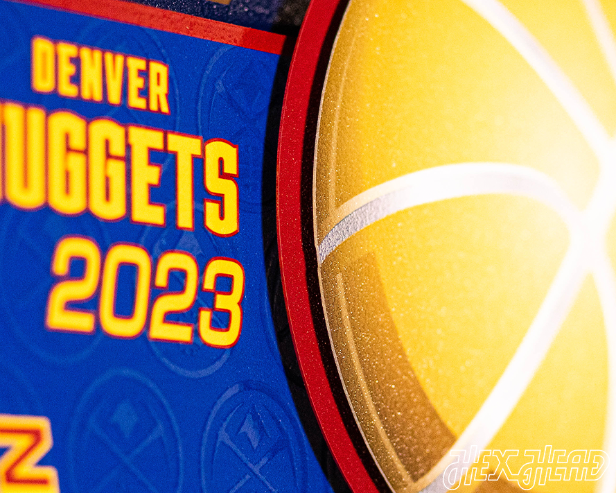 Denver Nuggets "O'BRIEN TROPHY" 2023 NBA Champs 3D Metal Wall Art