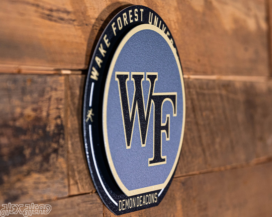 Wake Forest Demon Deacons "Double Play" On the Shelf or on the Wall Art