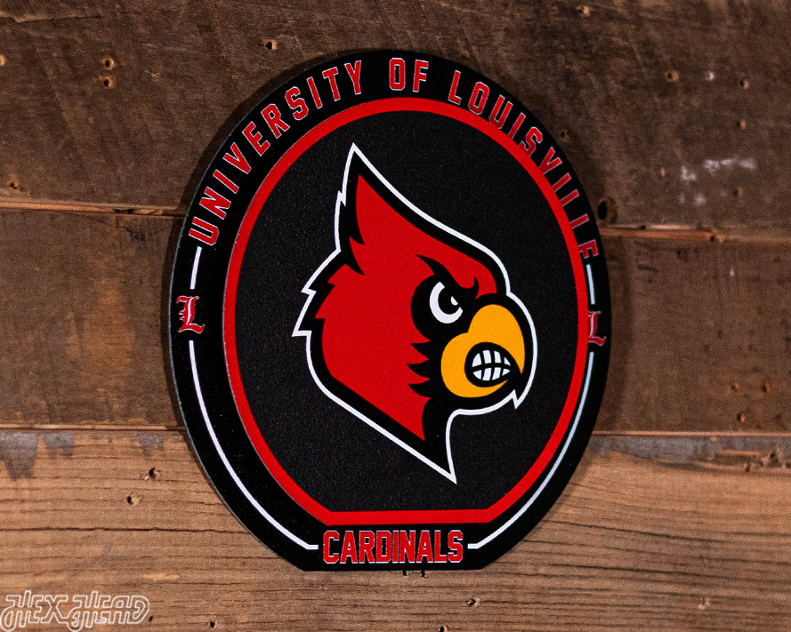 Louisville Cardinals "Double Play" On the Shelf or on the Wall Art