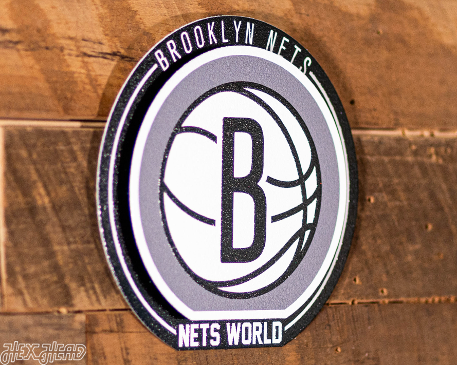 Brooklyn Nets "Double Play" On the Shelf or on the Wall Art