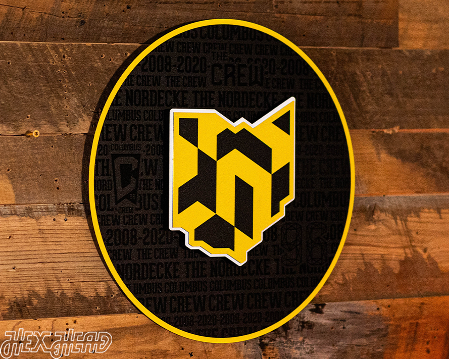 Columbus Crew CRAFT SERIES 3D Embossed Metal Wall Art