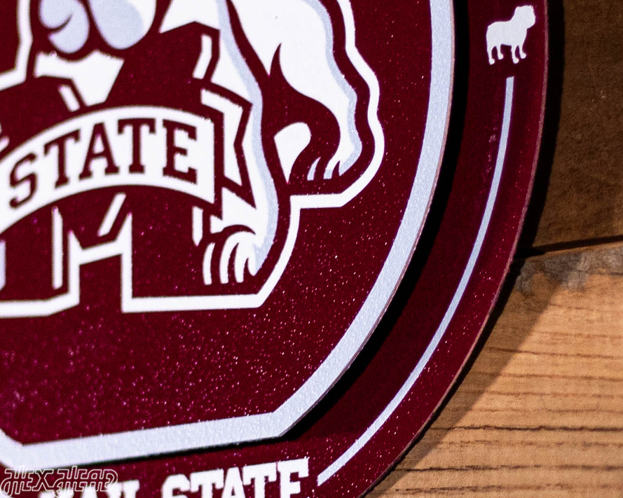 Mississippi State Bulldogs "Double Play" On the Shelf or on the Wall Art