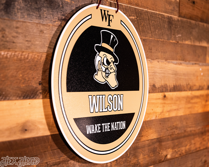 Wake Forest Demon Deacons Personalized Monogram Metal Art