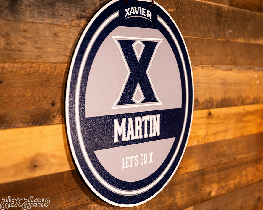 Xavier Musketeers Personalized Monogram Metal Art