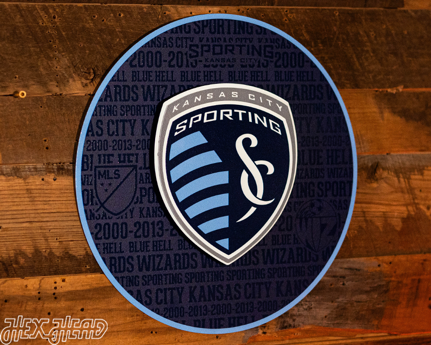 Sporting Kansas City CRAFT SERIES 3D Embossed Metal Wall Art