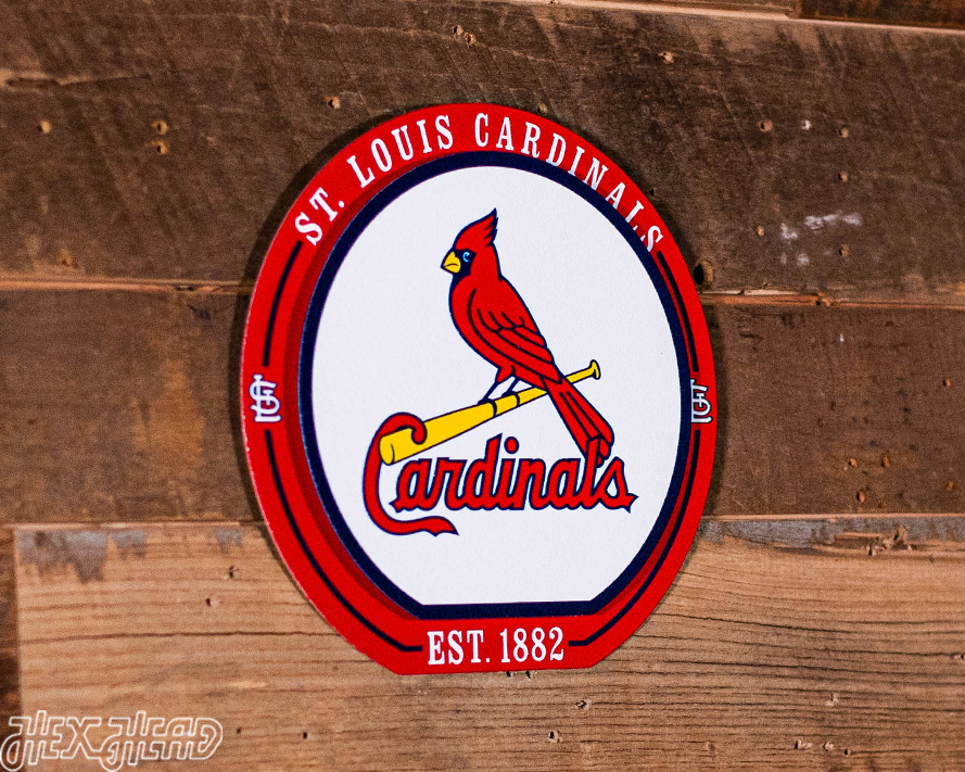 St. Louis Cardinals "Double Play" On the Shelf or on the Wall Art