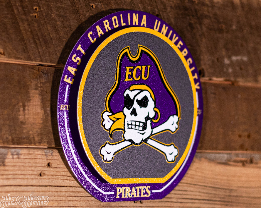 East Carolina Pirates "Double Play" On the Shelf or on the Wall Art