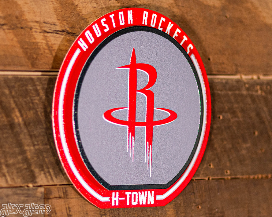 Houston Rockets "Double Play" On the Shelf or on the Wall Art