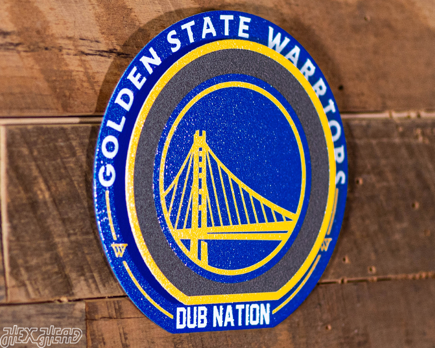 Golden State Warriors "Double Play" On the Shelf or on the Wall Art