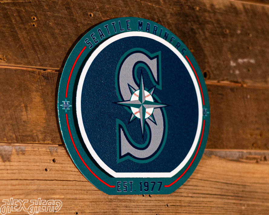 Seattle Mariners "Double Play" On the Shelf or on the Wall Art