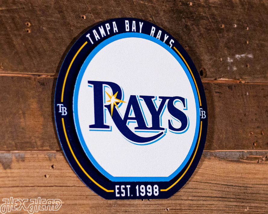 Tampa Bay Rays "Double Play" On the Shelf or on the Wall Art