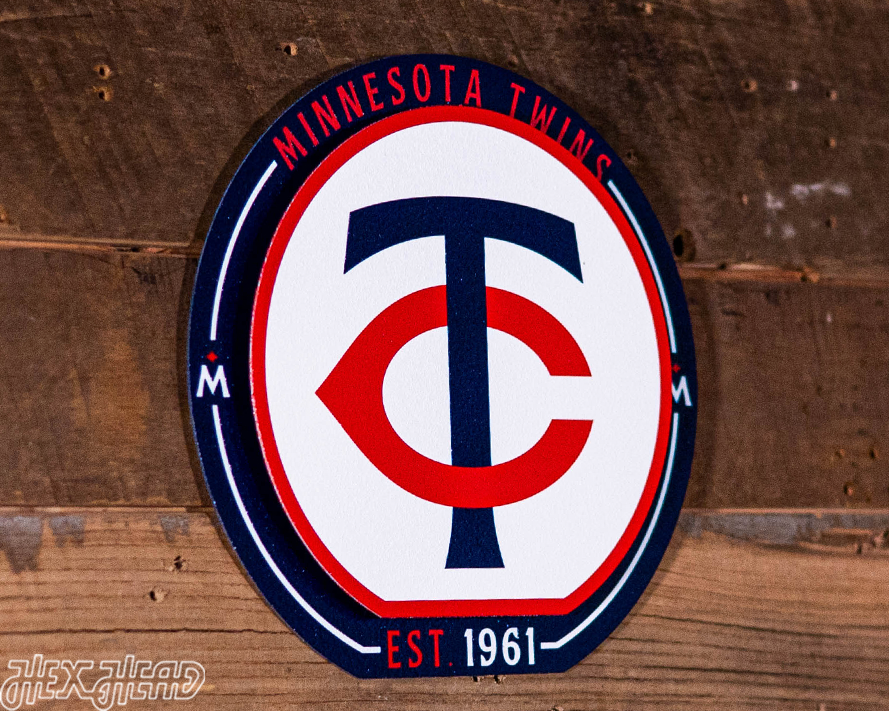 Minnesota Twins "Double Play" On the Shelf or on the Wall Art