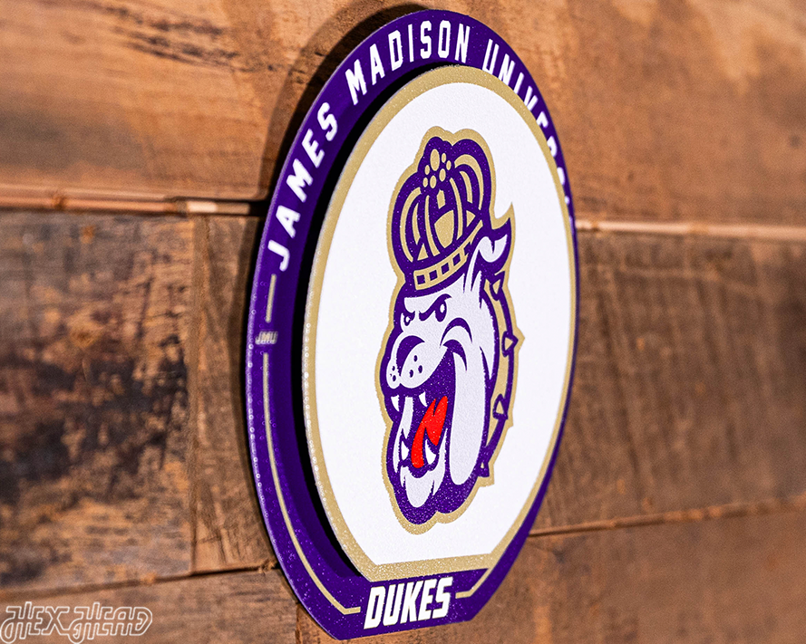 James Madison Dukes "Double Play" On the Shelf or on the Wall Art