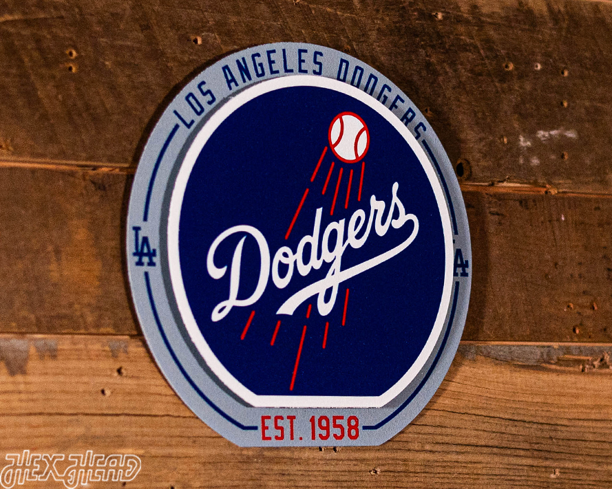 Los Angeles Dodgers "Double Play" On the Shelf or on the Wall Art