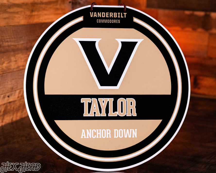 Vanderbilt Commodores Personalized Monogram Metal Art