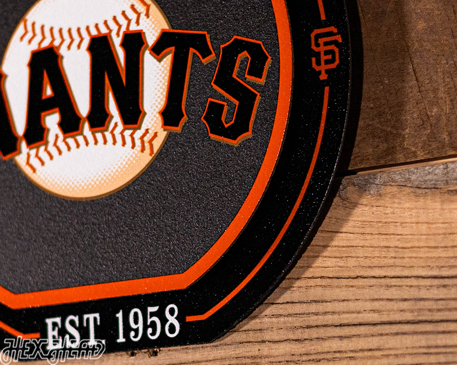 San Francisco Giants "Double Play" On the Shelf or on the Wall Art