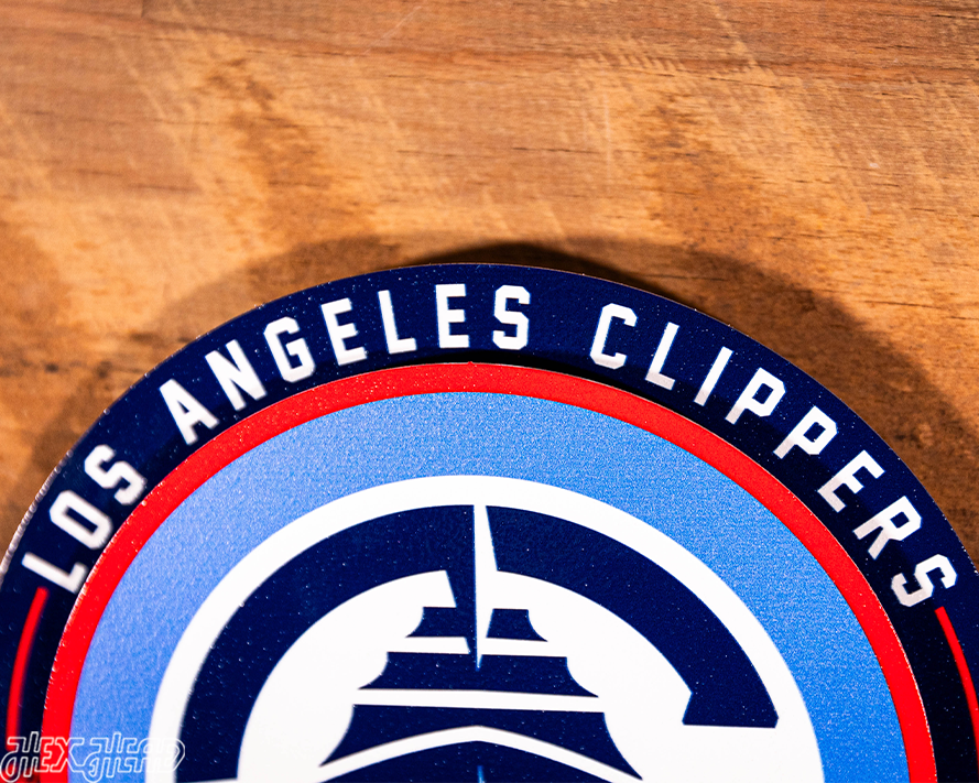 Los Angeles Clippers "Double Play" On the Shelf or on the Wall Art