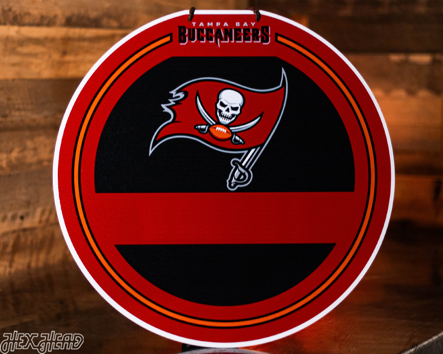 Tampa Bay Buccaneers Personalized Monogram Metal Art