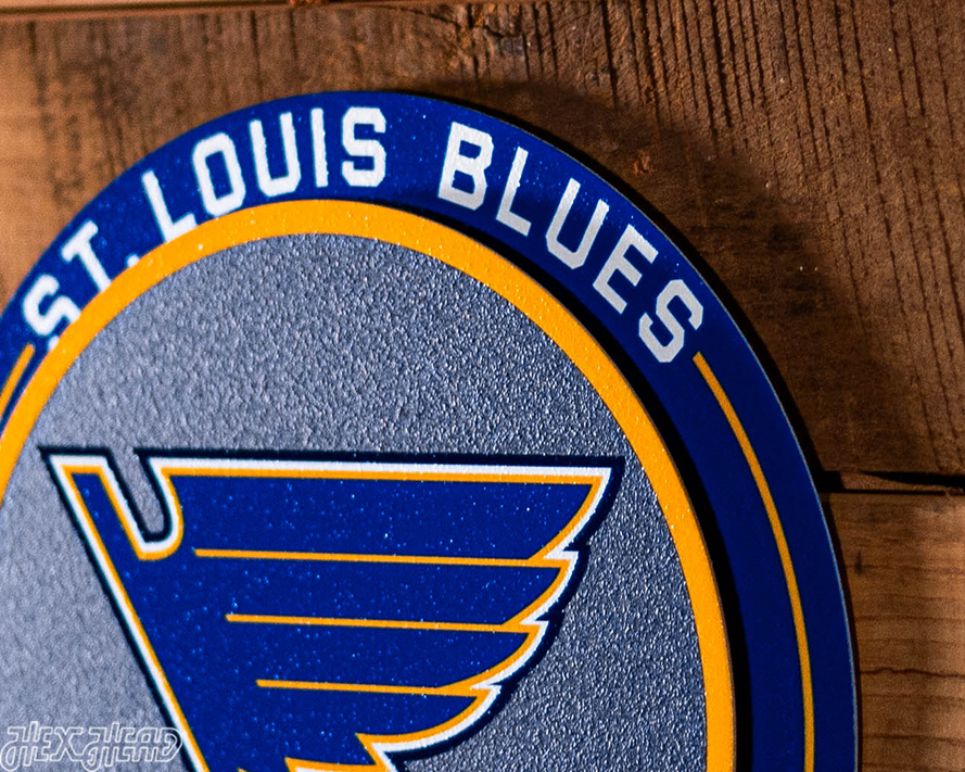 St. Louis Blues "Double Play" On the Shelf or on the Wall Art