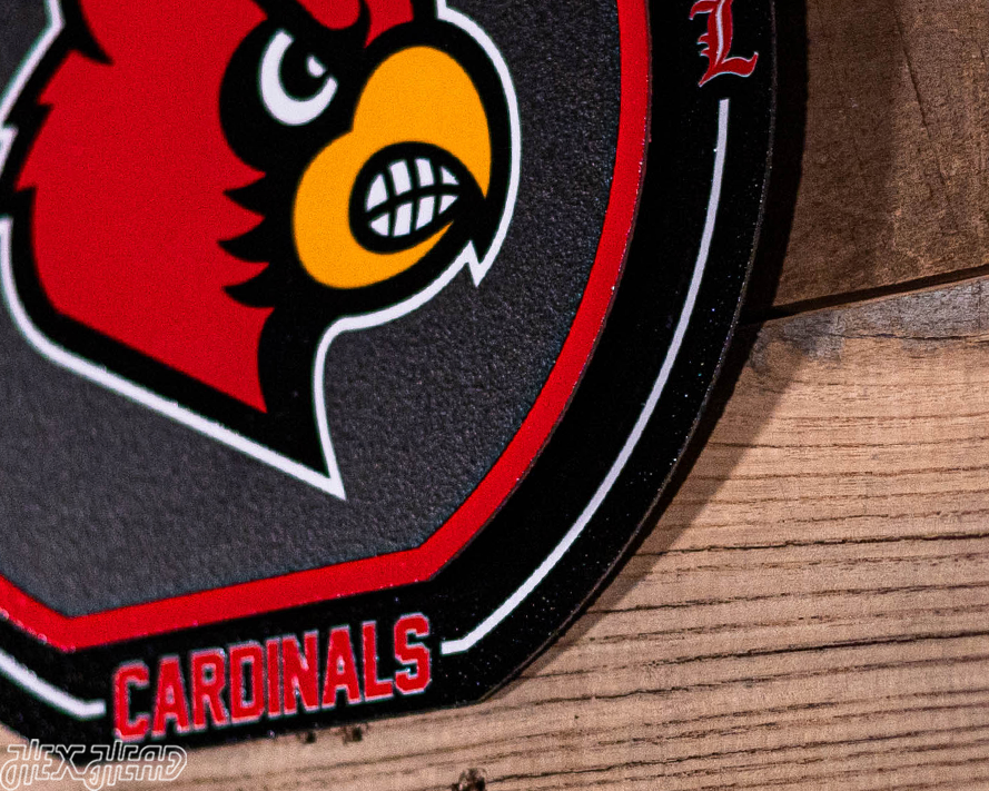 Louisville Cardinals "Double Play" On the Shelf or on the Wall Art