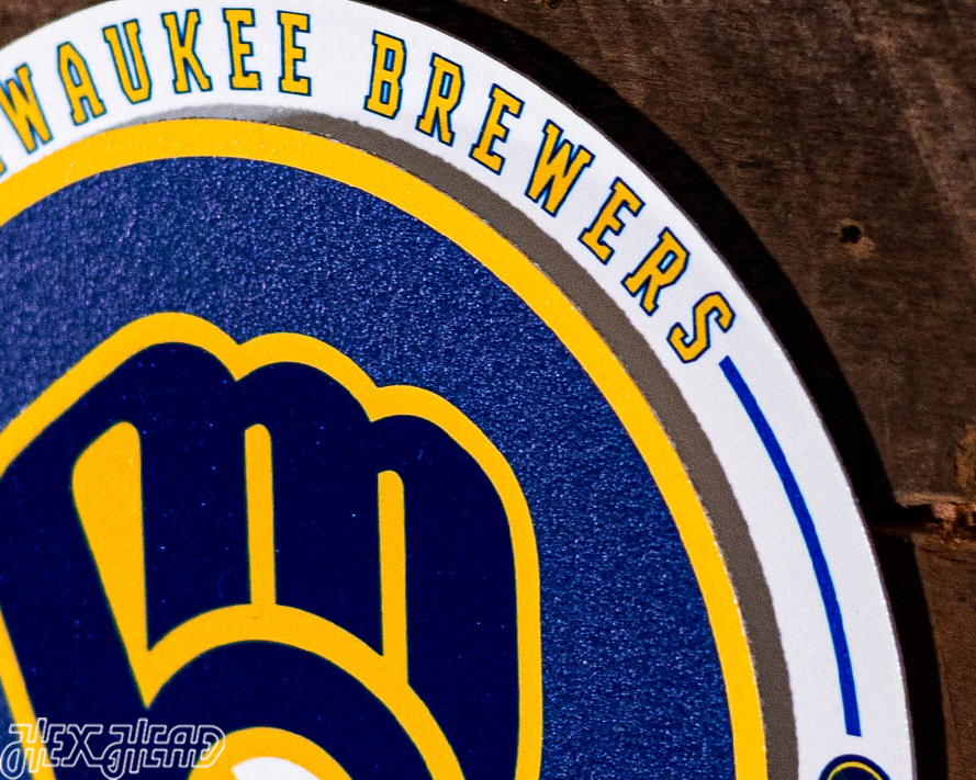 Milwaukee Brewers "Double Play" On the Shelf or on the Wall Art