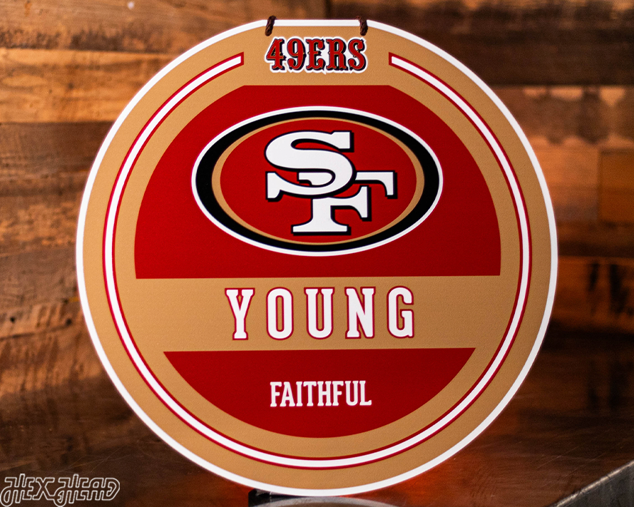 San Francisco 49ers Personalized Monogram Metal Art