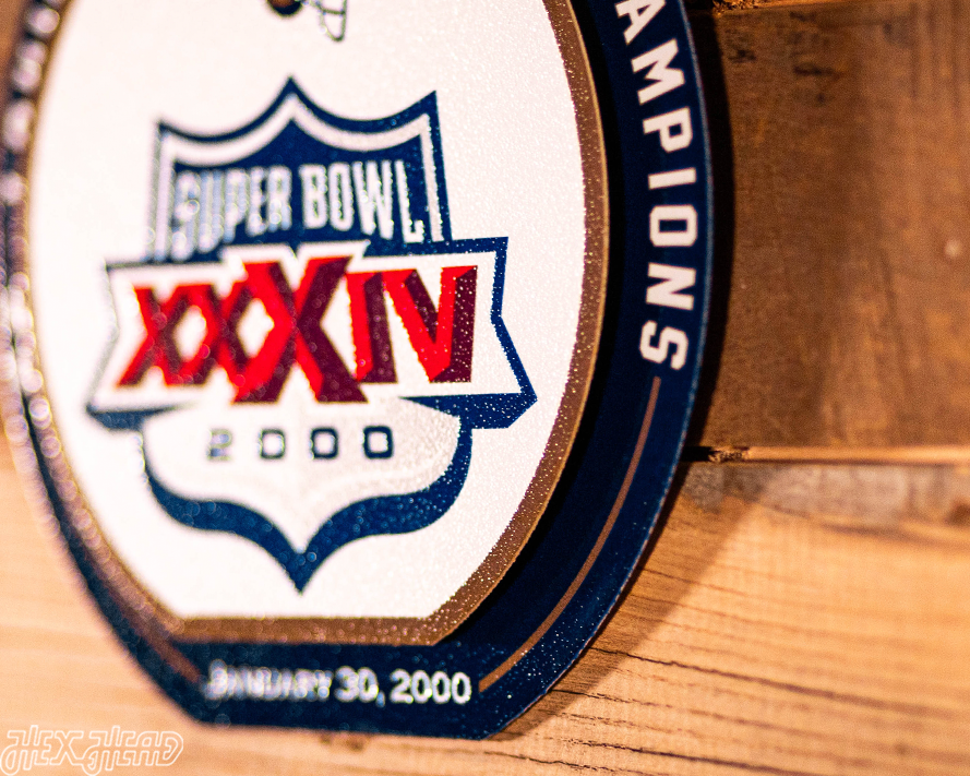 Los Angeles Rams Super Bowl XXXIV "Double Play" On the Shelf or on the Wall Art