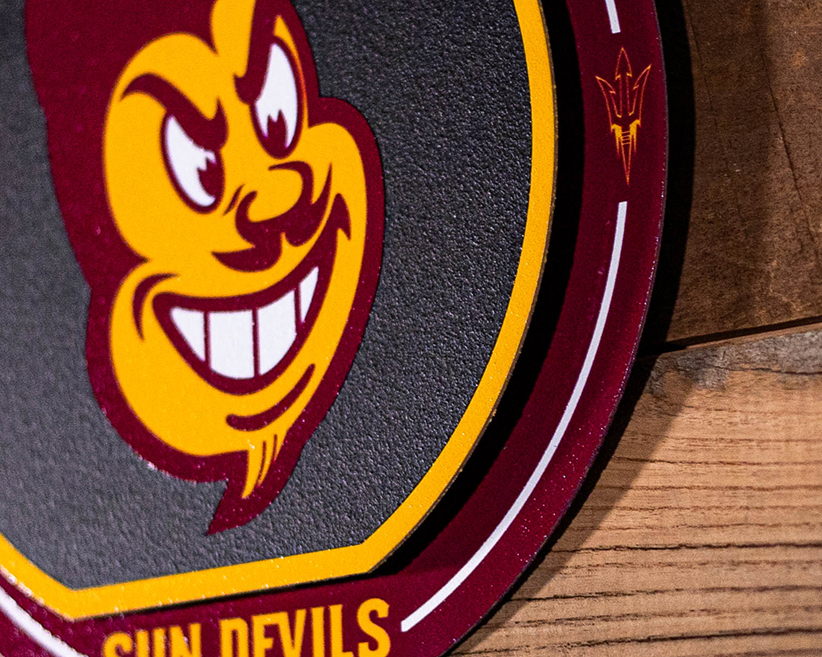 Arizona State Sun Devils "Double Play" On the Shelf or on the Wall Art