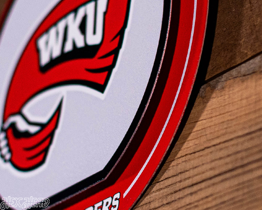 Western Kentucky Hilltoppers "Double Play" On the Shelf or on the Wall Art