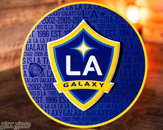 LA Galaxy CRAFT SERIES 3D Embossed Metal Wall Art