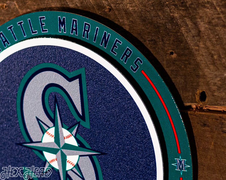 Seattle Mariners "Double Play" On the Shelf or on the Wall Art