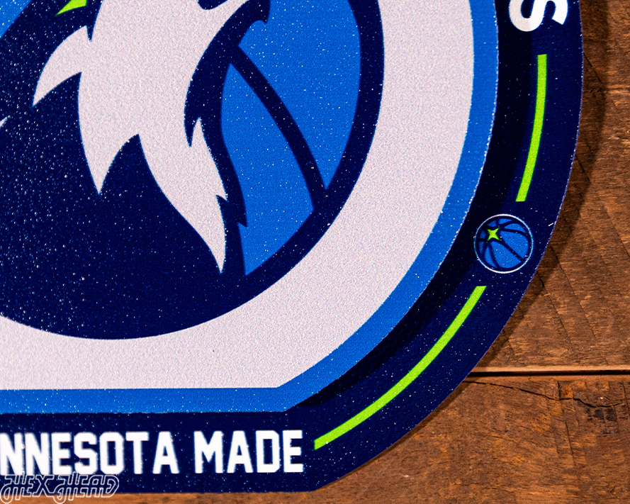 Minnesota Timberwolves "Double Play" On the Shelf or on the Wall Art