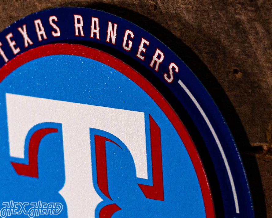 Texas Rangers "Double Play" On the Shelf or on the Wall Art