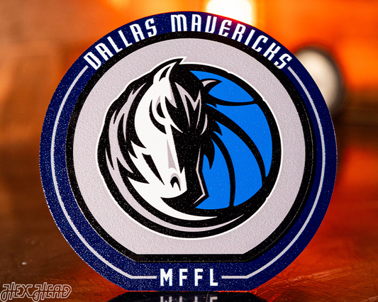 Dallas Mavericks "Double Play" On the Shelf or on the Wall Art