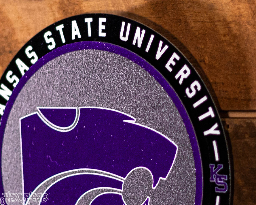 Kansas State Wildcats "Double Play" On the Shelf or on the Wall Art